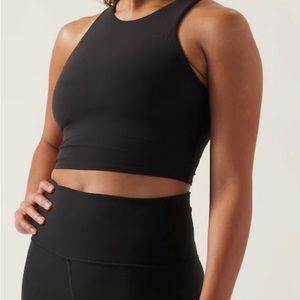 Athleta Conscious Bra Crop- Black-Size Medium